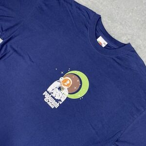 Pugwash Shirt Mens Size XL Blue Irish Pop Band Tee Jollity Astronaut‎